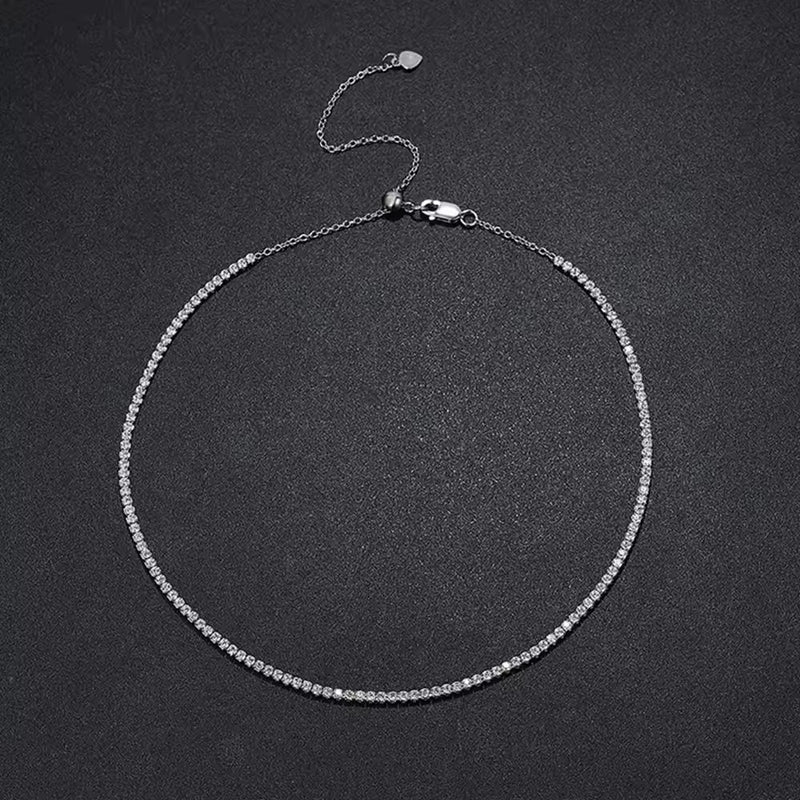 Amanda - Moissanite Tennis Necklace