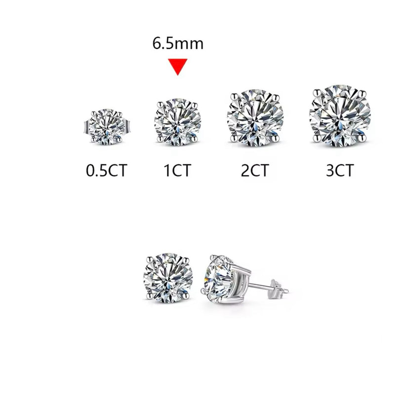 Judy - Solitaire Stud Earrings