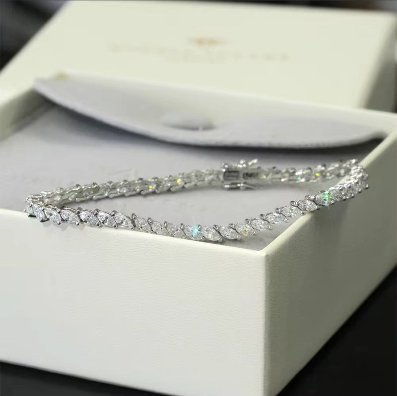 Eterna Marquise Tennis Bracelet