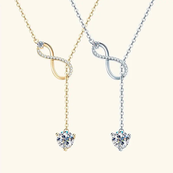 Infinity Moissanite Pendant Necklace