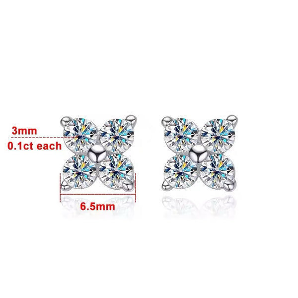 Luna - Butterfly Moissanite Earrings