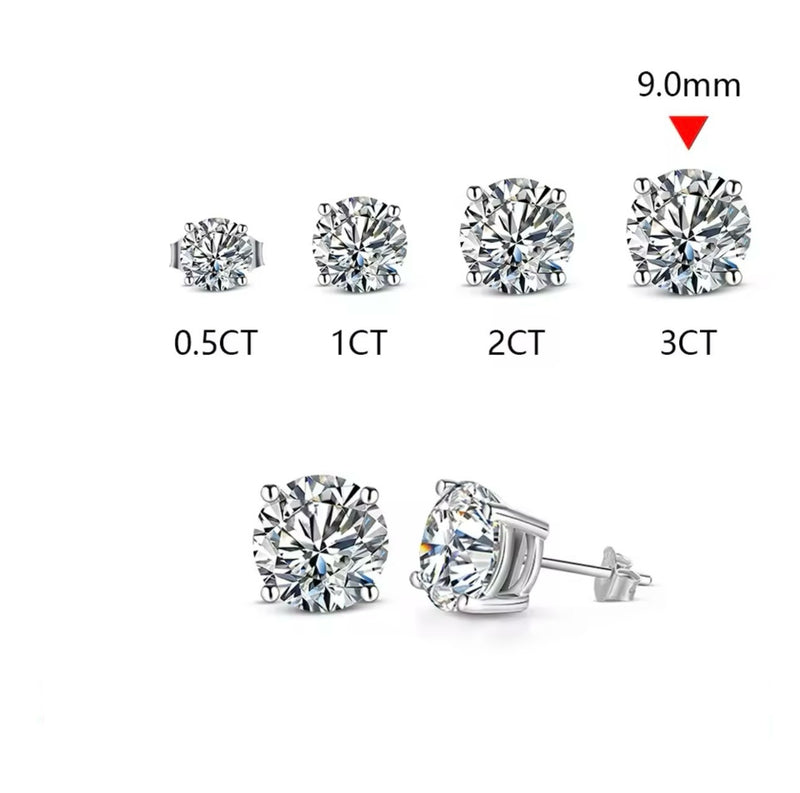 Judy - Solitaire Stud Earrings