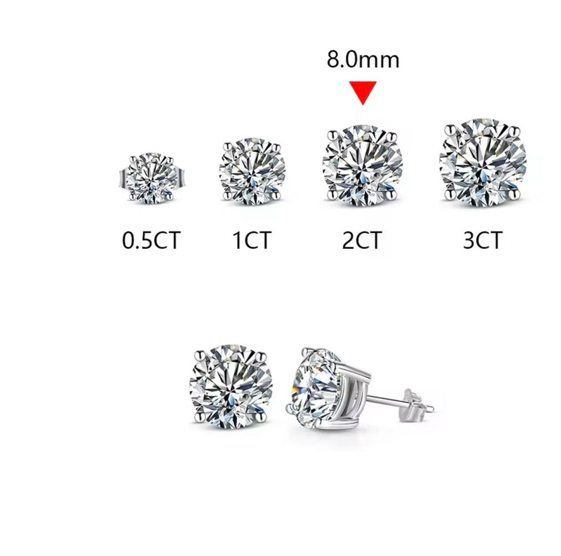 Judy - Solitaire Stud Earrings