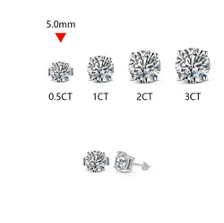 Judy - Solitaire Stud Earrings