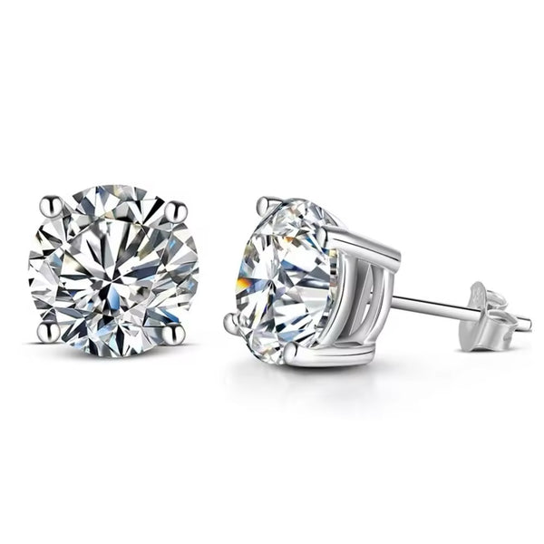 Judy - Solitaire Stud Earrings