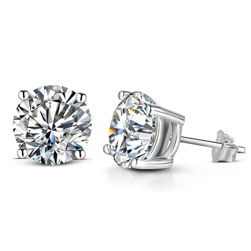 Judy - Solitaire Stud Earrings