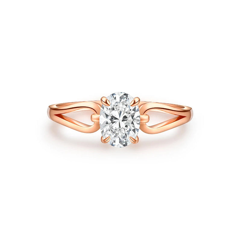 Eliana Moissanite Gold Ring