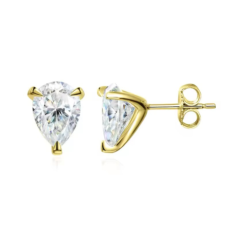 Celestia - Pear Moissanite Earrings