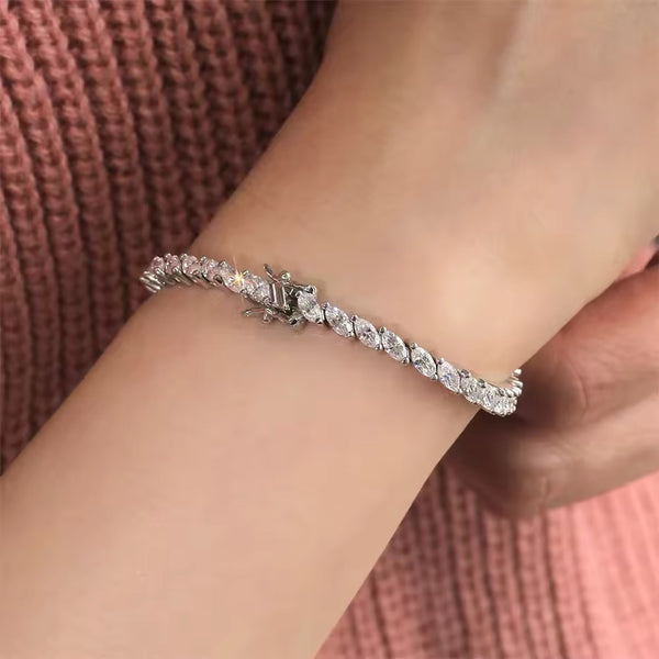 Eterna Marquise Tennis Bracelet