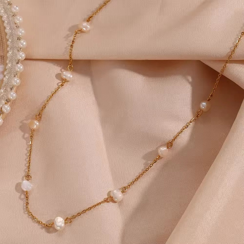 Freshwater Pearl Chain Necklace