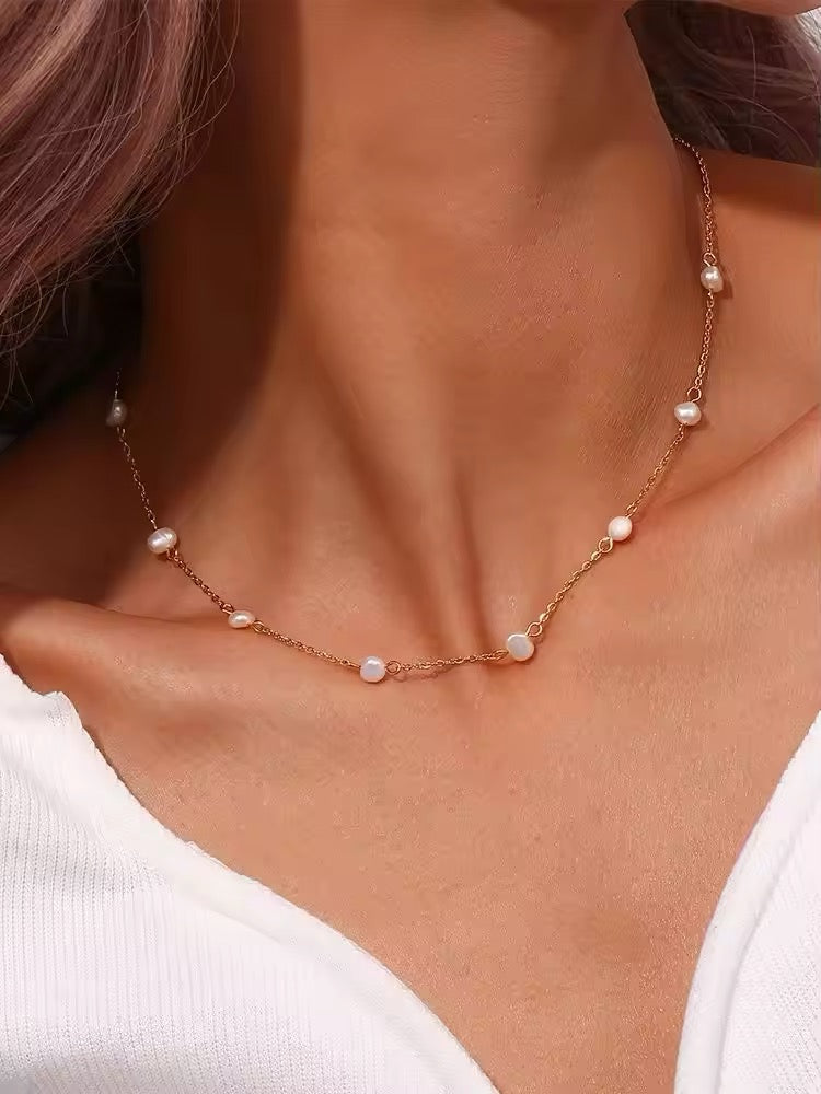 Freshwater Pearl Chain Necklace