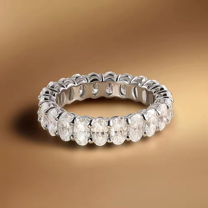 Adeline - Oval Eternity Moissanite Ring