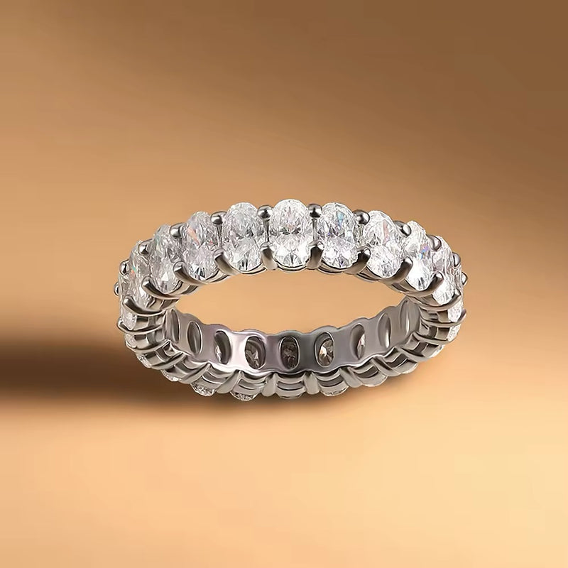 Adeline - Oval Eternity Moissanite Ring