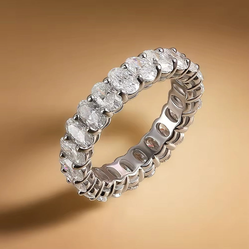 Adeline - Oval Eternity Moissanite Ring