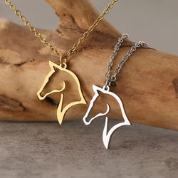 Horse Head Pendant Necklace