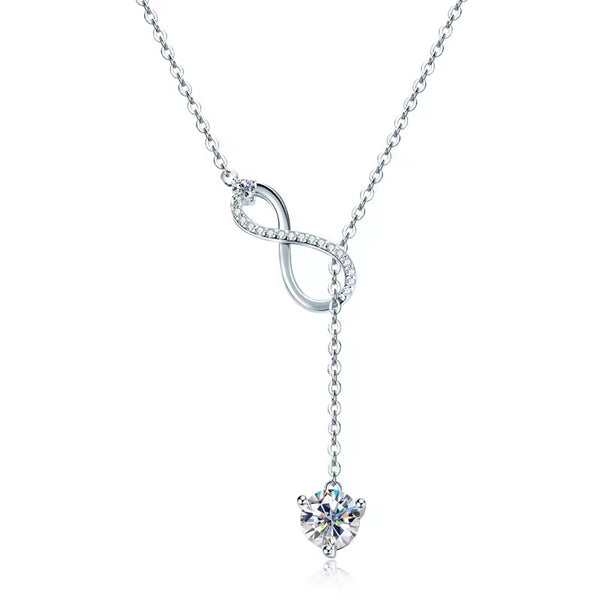 Infinity Moissanite Pendant Necklace