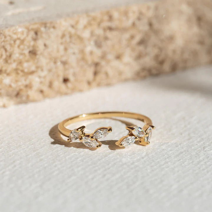 Open Leaf Ring